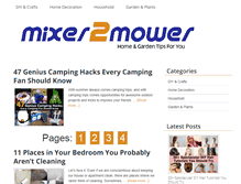 Tablet Screenshot of mixer2mower.com